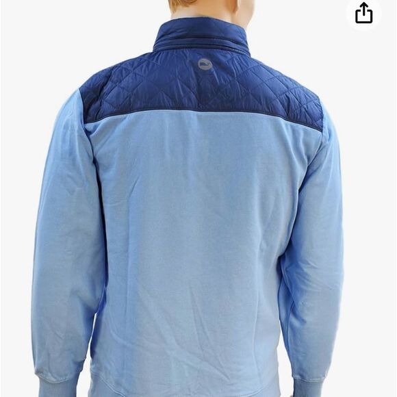 Vineyard Vines Shep & Ian Pullover Shirt Quilted Quarter Button Top - Picture 2 of 15